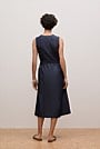 Denim Sleeveless Wrap Dress