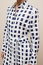 Tide Linen Long Sleeve Shirt Dress