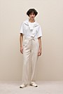 Ponte Pintucked Wide Leg Pant