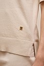 Cotton Cashmere Half Sleeve Polo