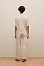 Cotton Cashmere Half Sleeve Polo