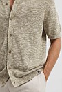 Linen Cotton Slub Knit Shirt