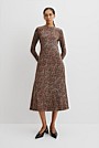 Australian Cotton Blend Print Jersey Dress