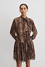 Print Cheetah Mini Dress