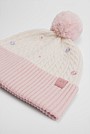 Cable Embroidered Beanie