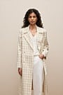 Yarn Dyed Check Trench Coat