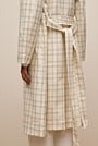 Yarn Dyed Check Trench Coat