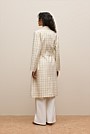 Yarn Dyed Check Trench Coat