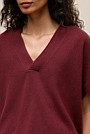 Merino Cashmere Relaxed V Neck Knit