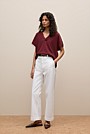 Merino Cashmere Relaxed V Neck Knit