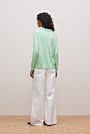 Cotton Cashmere Long Sleeve Polo