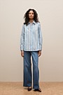Jacquard Stripe Long Sleeve Shirt