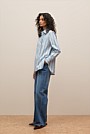 Jacquard Stripe Long Sleeve Shirt