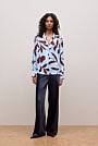 Karra Satin Popover Blouse
