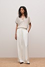 Merino Cashmere Relaxed V Neck Knit