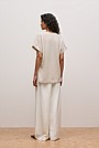 Merino Cashmere Relaxed V Neck Knit