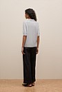 Cotton Cashmere Half Sleeve Polo