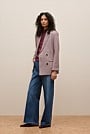 Puppytooth Ponte Double Breasted Blazer