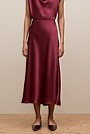 Satin Bias Cut Skirt