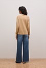 Cotton Cashmere Long Sleeve Polo