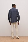 Regular Fit Poplin Grid Long Sleeve Shirt