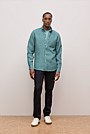 Regular Fit Linen Micro Check Long Sleeve Shirt
