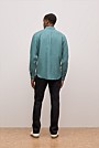 Regular Fit Linen Micro Check Long Sleeve Shirt