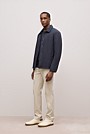 Mercerised Cotton Tipped Long Sleeve T-shirt