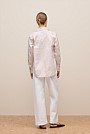 Cotton Poplin Jacquard Stripe Shirt