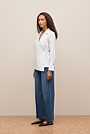 Cotton Poplin Wrap Shirt