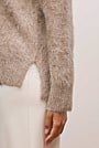 Brushed Alpaca Relaxed V Knit