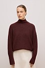 Alpaca Merino Blend Relaxed Mock Neck