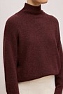 Alpaca Merino Blend Relaxed Mock Neck