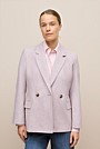 Italian Wool Blend Double Breasted Blazer