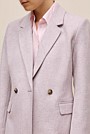 Italian Wool Blend Double Breasted Blazer