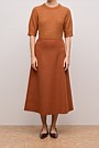 Double Faced Wool Skirt