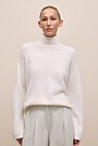 Alpaca Merino Blend Relaxed Mock Neck