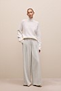 Alpaca Merino Blend Relaxed Mock Neck