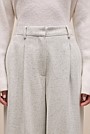Italian Wool Blend Wide Leg Pant