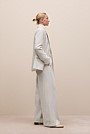 Italian Wool Blend Wide Leg Pant