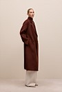 Brushed Wool Double Breasted Coat