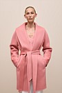Brushed Wool Wrap Coat