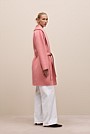 Brushed Wool Wrap Coat