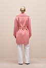 Brushed Wool Wrap Coat