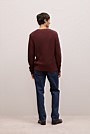 Cotton Blend Textured Crew