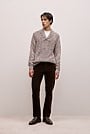Textured Shawl Collar Knit