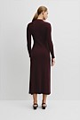 Rib Zip Neck Knit Dress