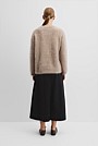 Long Sleeve Fluffy Crew Knit