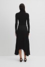 Plisse Midi Skirt