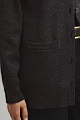 Compact Wool Longline Cardigan